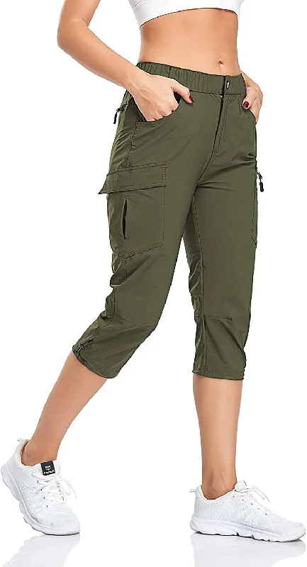 FashionSierra - Hiking Cargo Pants Quick Dry Outdoor Camping Capris