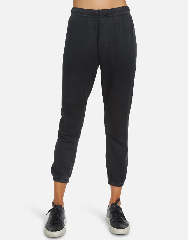 Nate LE Black Ombre Crop Sweatpant