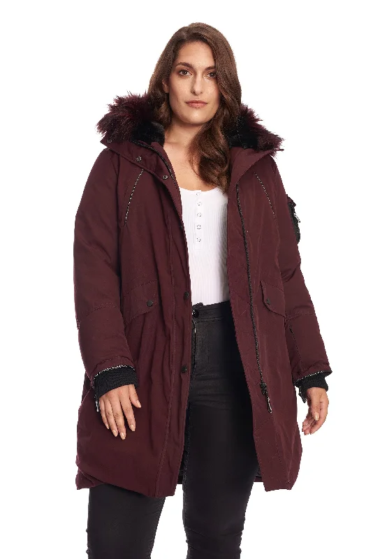 LAURENTIAN PLUS | WOMEN'S VEGAN DOWN (RECYCLED) LONG PARKA (PLUS SIZE)