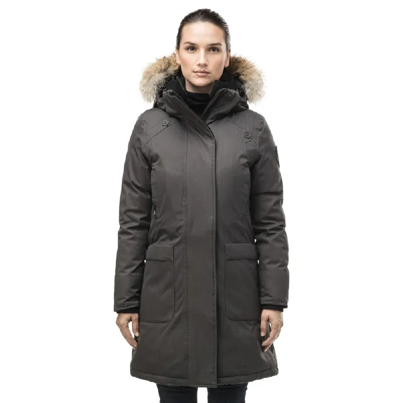 MERIDETH LADIES PARKA STEEL GREY