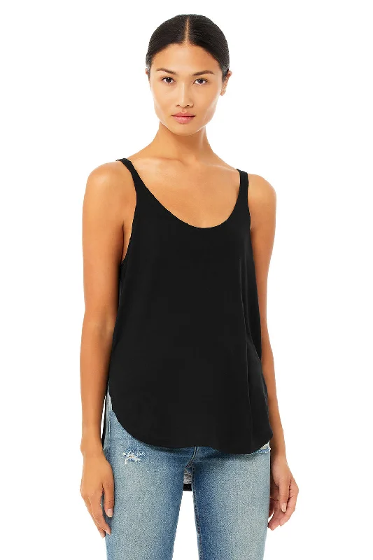 Bella + Canvas Womens Flowy Tank Top - Black