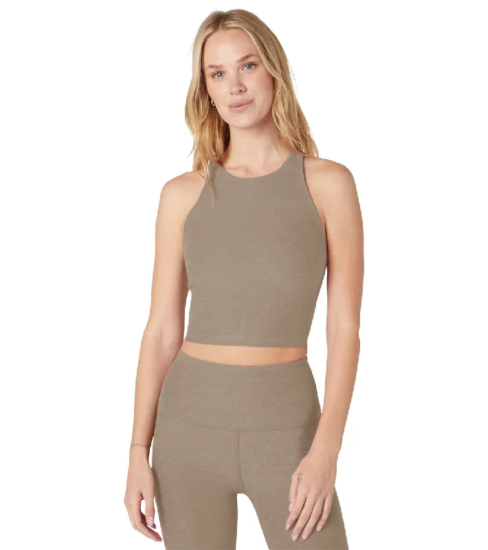 Beyond Yoga Spacedye Refocus Cropped Tank Birch Heather