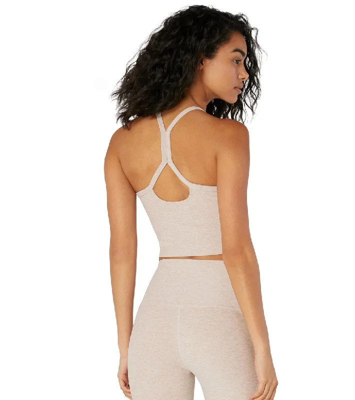 Beyond Yoga Spacedye Slim Racerback Cropped Tank Sand Swept/Desert Suede