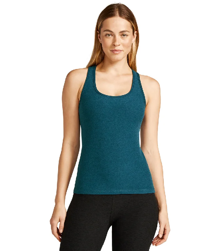 Beyond Yoga Spacedye Step Up Racerback Tank Blue Gem Heather