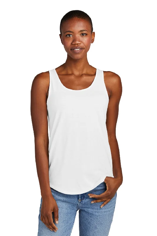 District Womens Perfect Tri Relaxed Tank Top - White