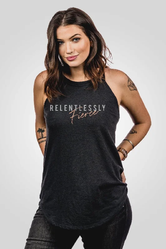 Women's Halter Tank - Relentlessly Fierce