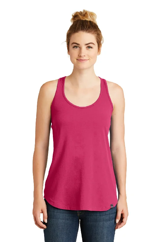 New Era Womens Heritage Tank Top - Deep Pink - Closeout