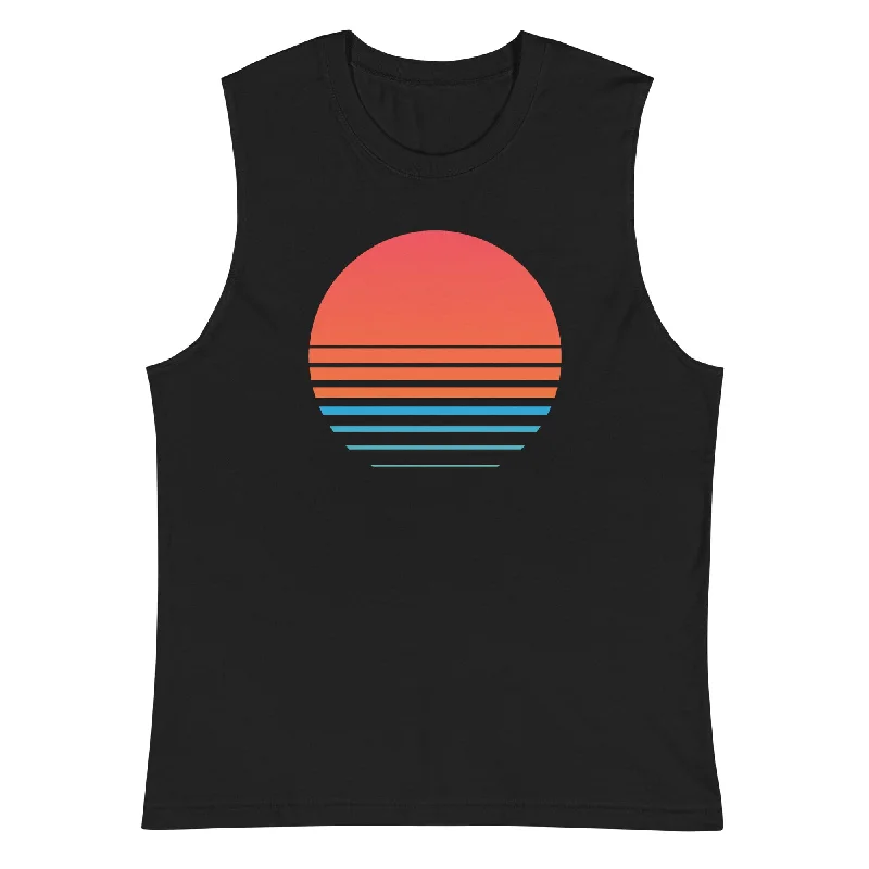 Retro Sunset Muscle Tank