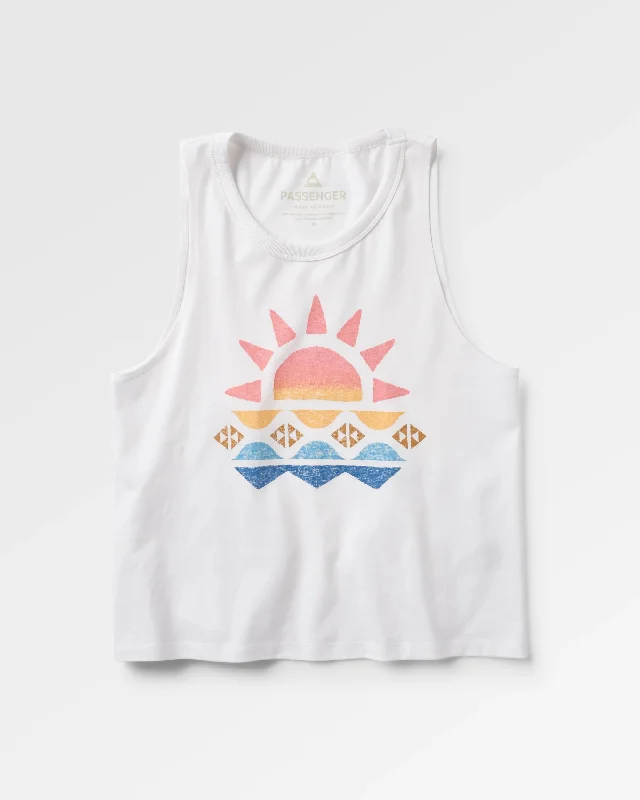 Sunray Recycled Cotton Tank Top - White