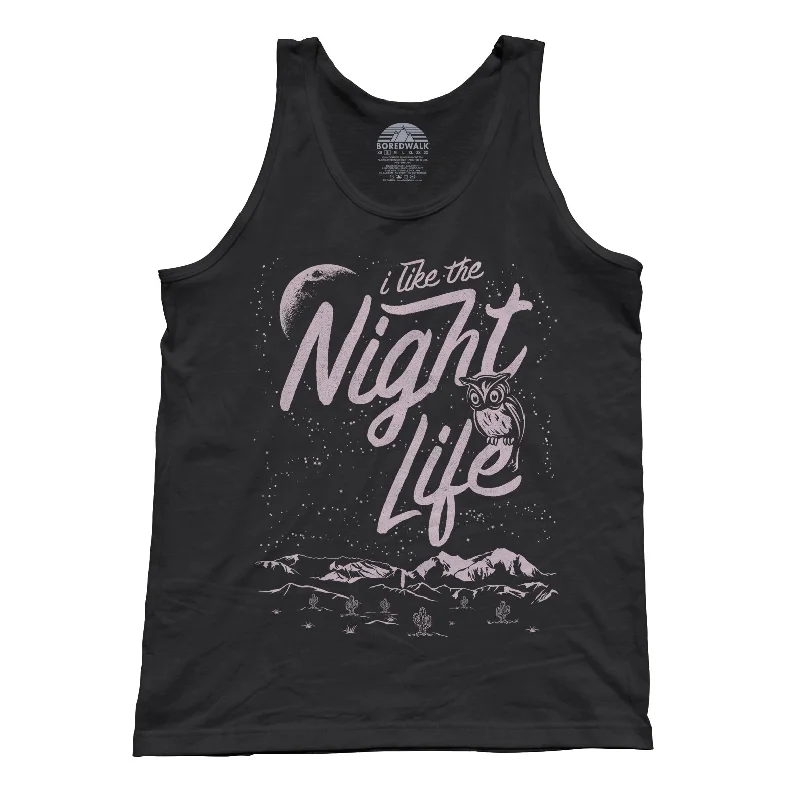 Unisex I Like the Night Life Tank Top