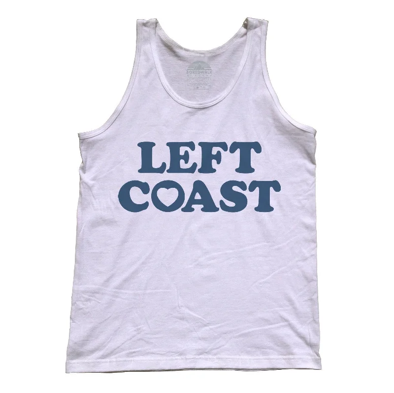 Unisex Left Coast Tank Top - California Oregon Washingon West Coast