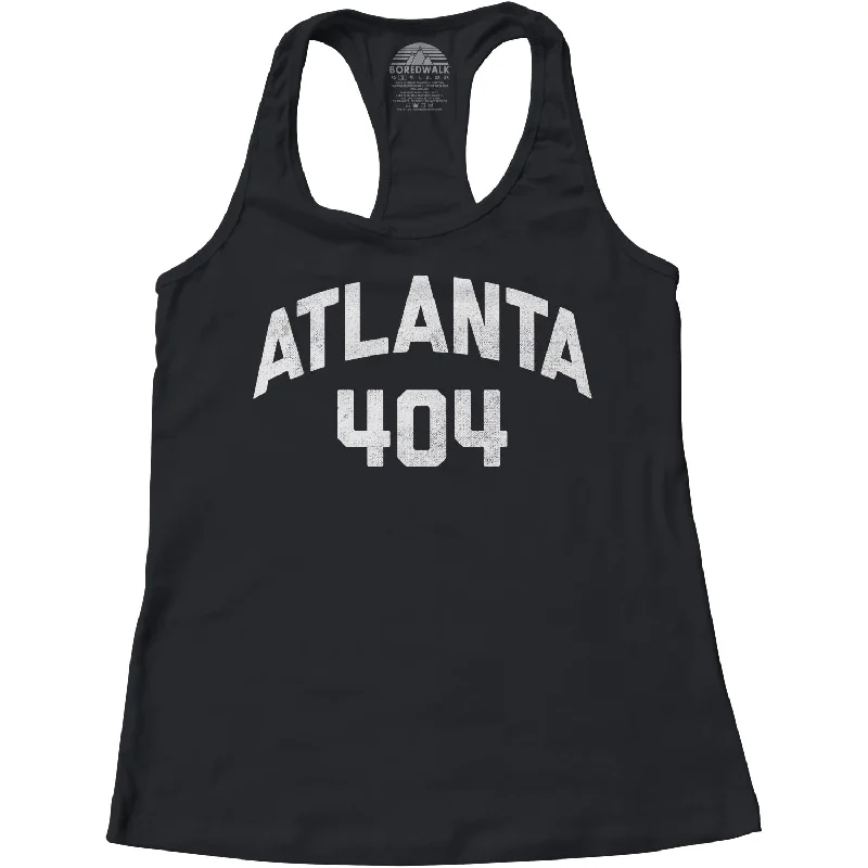 Women's Atlanta 404 Area Code Racerback Tank Top