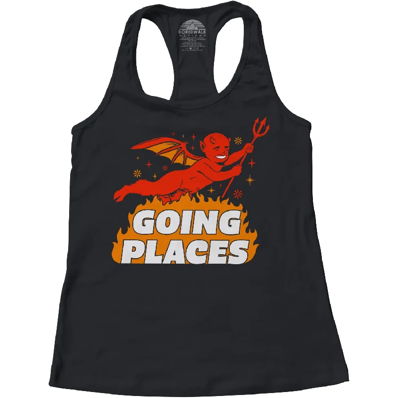 Women's Going Places Devil Racerback Tank Top