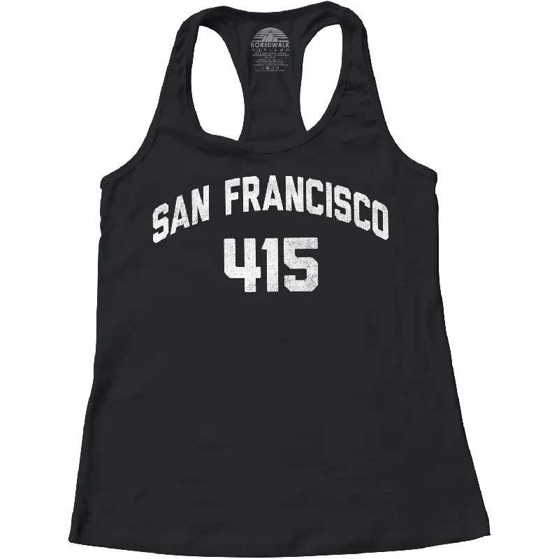 Women's San Francisco 415 Area Code Racerback Tank Top