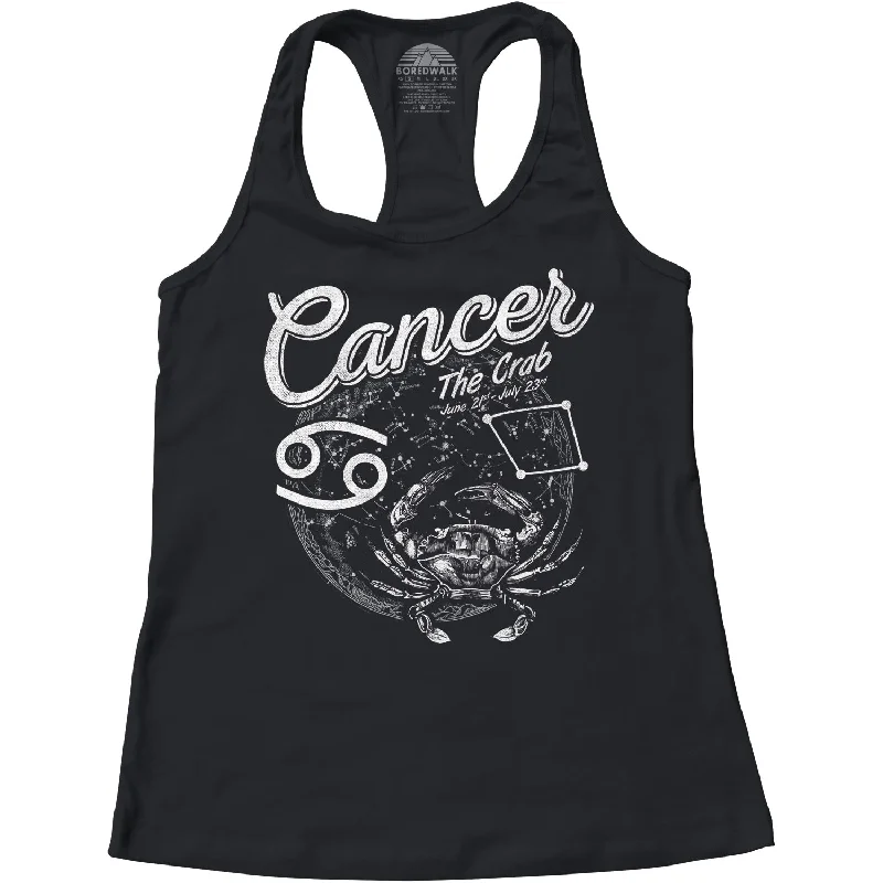 Women's Vintage Cancer Racerback Tank Top