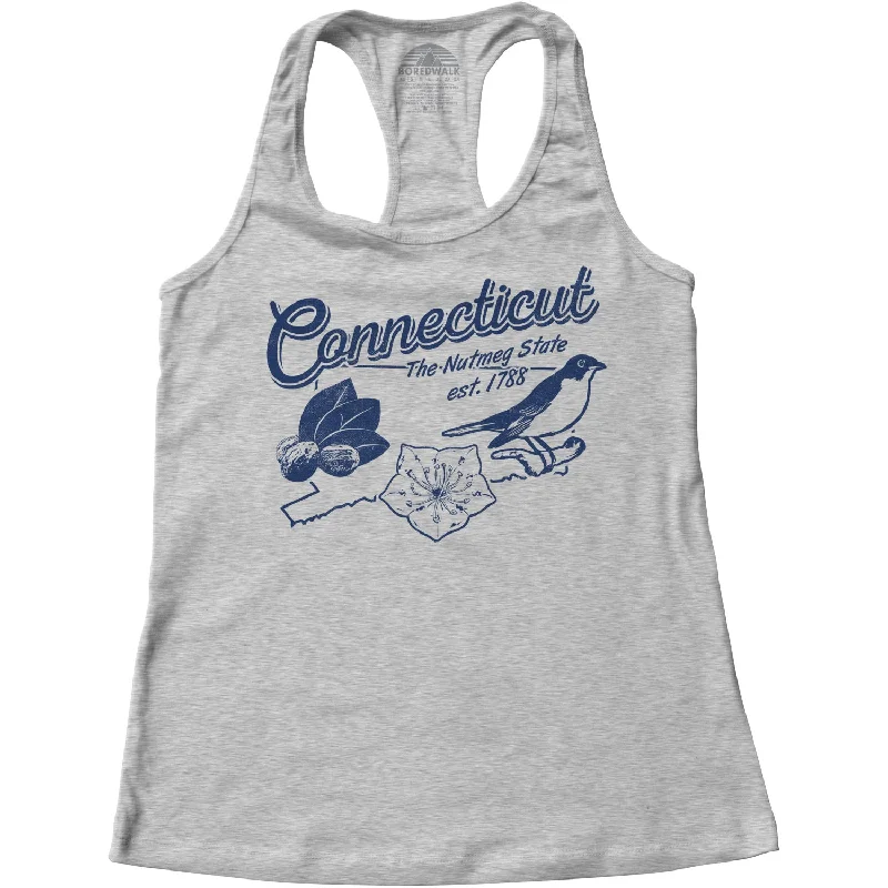 Women's Vintage Connecticut Racerback Tank Top