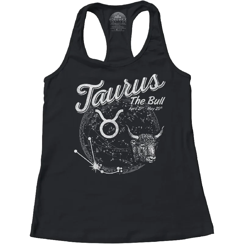 Women's Vintage Taurus Racerback Tank Top