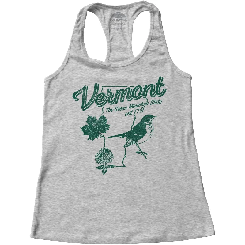 Women's Vintage Vermont Racerback Tank Top