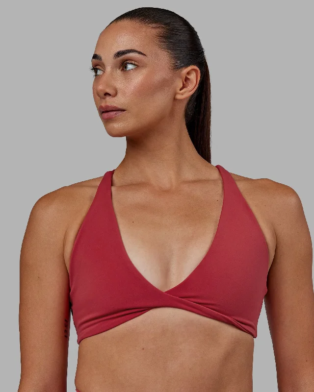 Agile Sports Bra - Claret