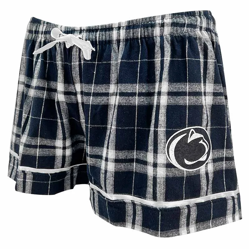 Boxercraft Ladies Penn State Plaid Flannel Shorts