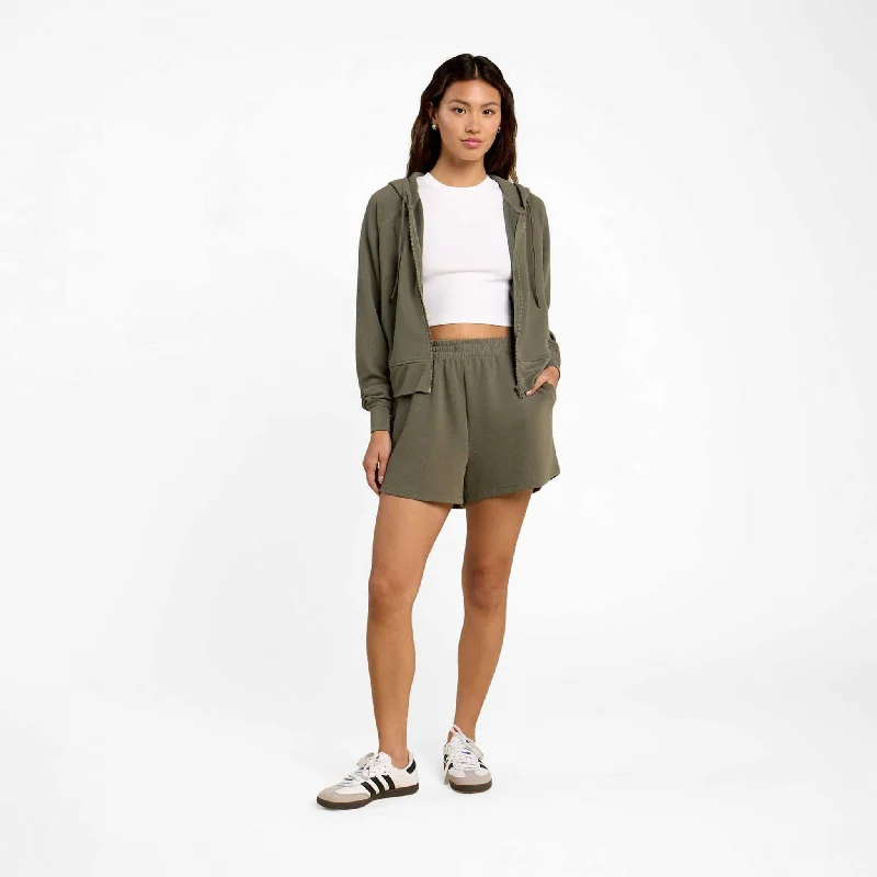 Sporty Waffle Short | Olive