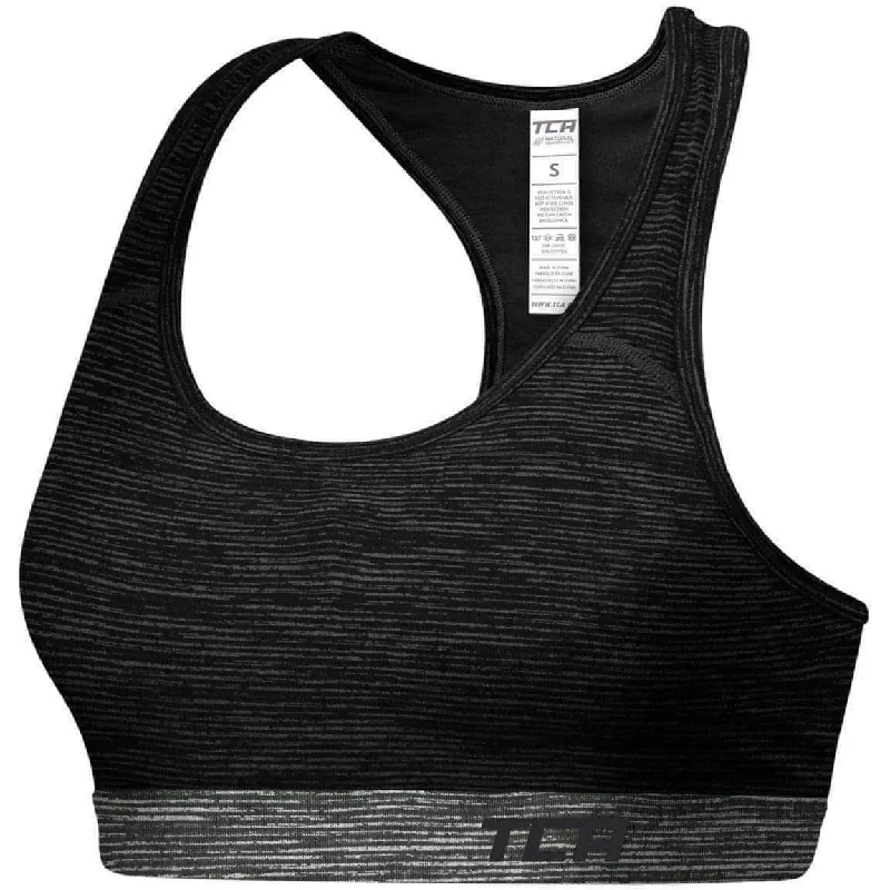 TCA Natural Performance Womens Sports Bra - Black