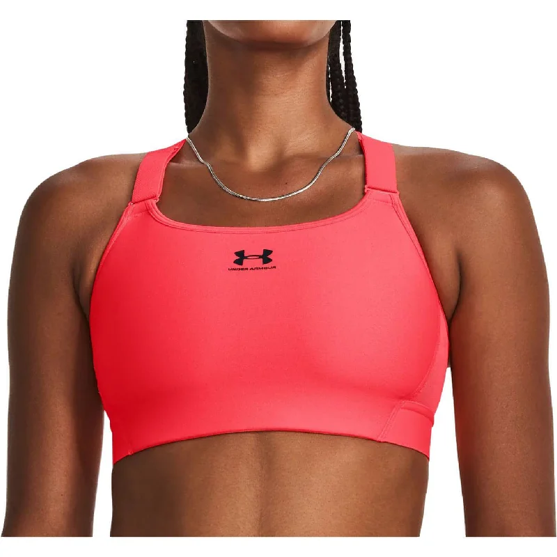 Under Armour HeatGear Armour High Womens Sports Bra - Red