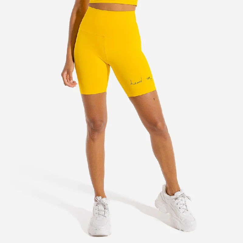 Vibe Cycling Shorts - Yellow