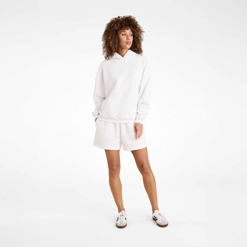 Vintage Fleece Short | White