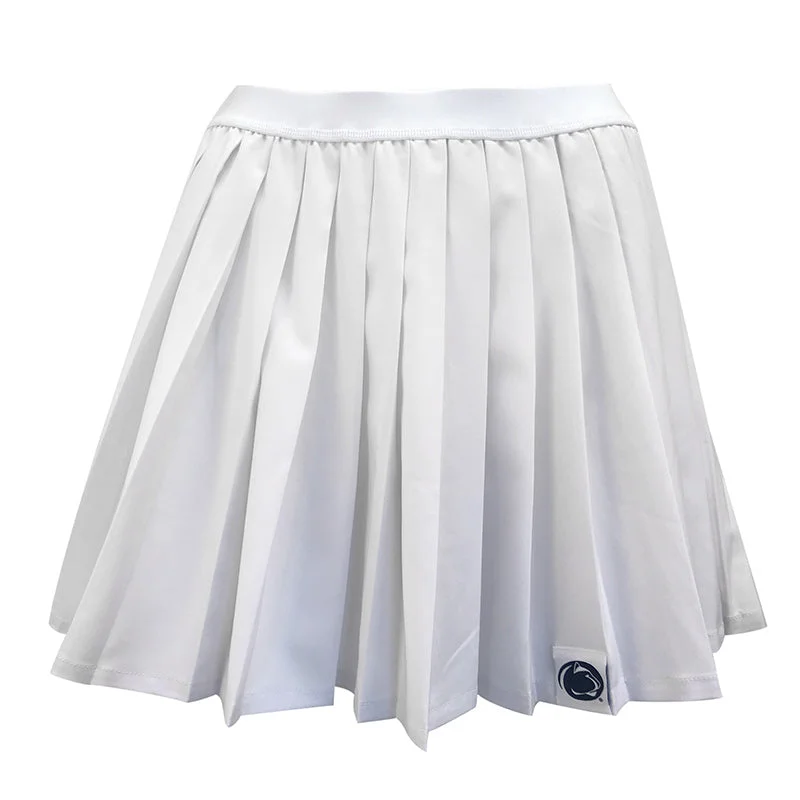 Penn State Pleated Cheer White Skirt