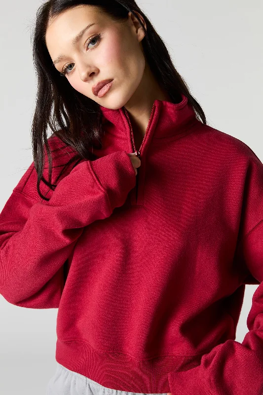 Quarter Zip Fleece Sweatshirt